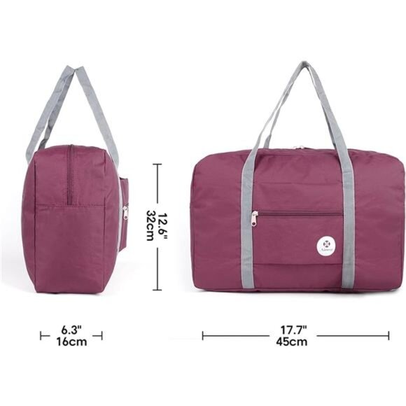 For Spirit Airlines Personal Item Bag 18x14x8 Foldable Travel Duffel Bag Tote - Picture 6 of 8